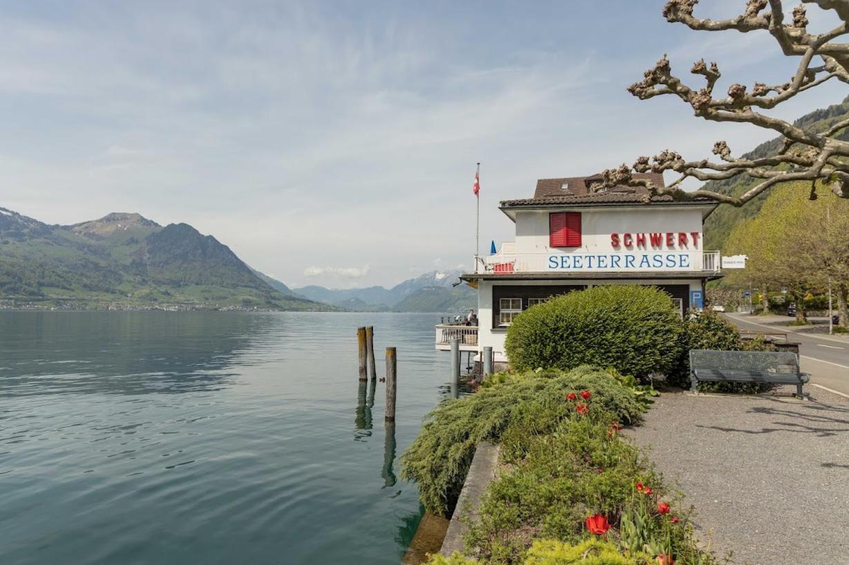 Seehotel Schwert ゲルサウ エクステリア 写真