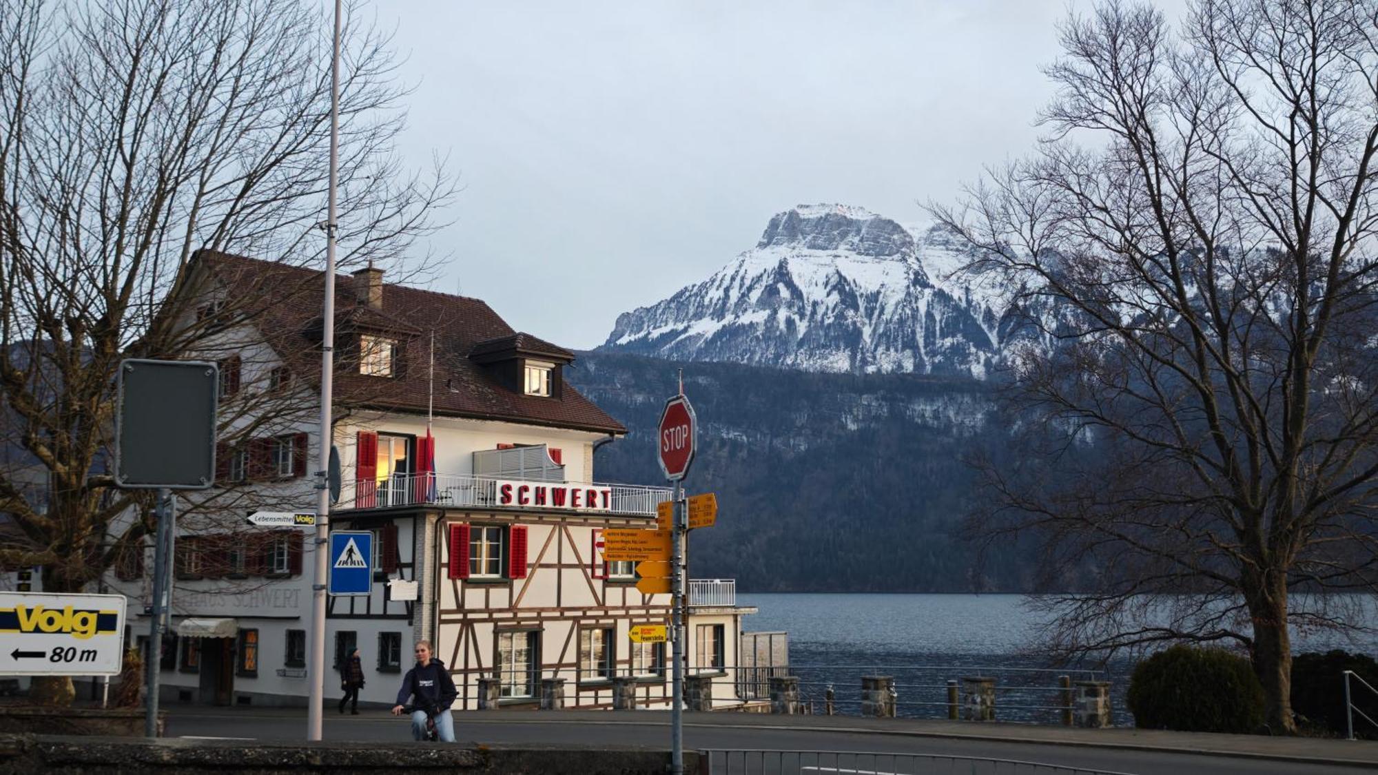 Seehotel Schwert ゲルサウ エクステリア 写真