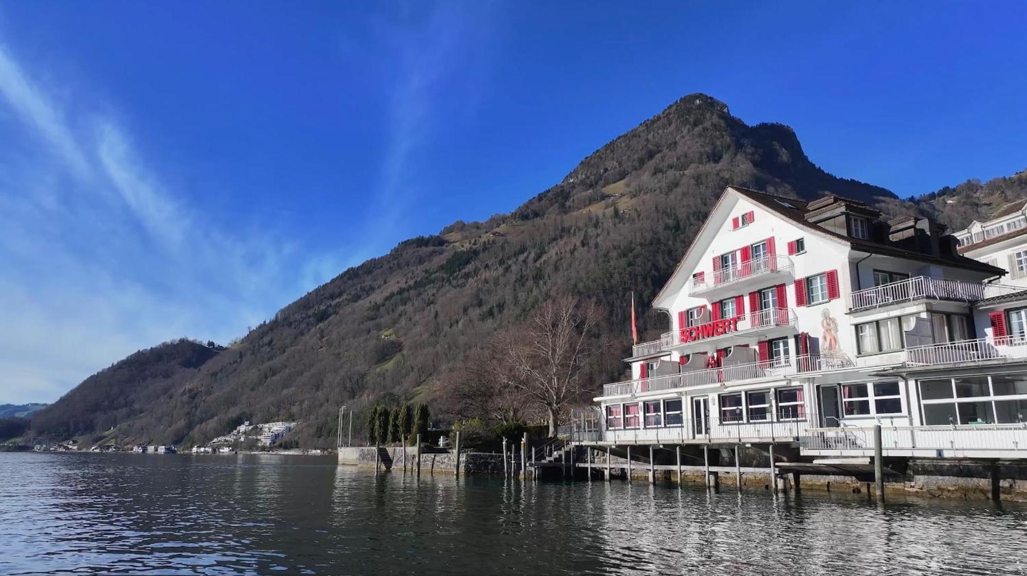 Seehotel Schwert ゲルサウ エクステリア 写真