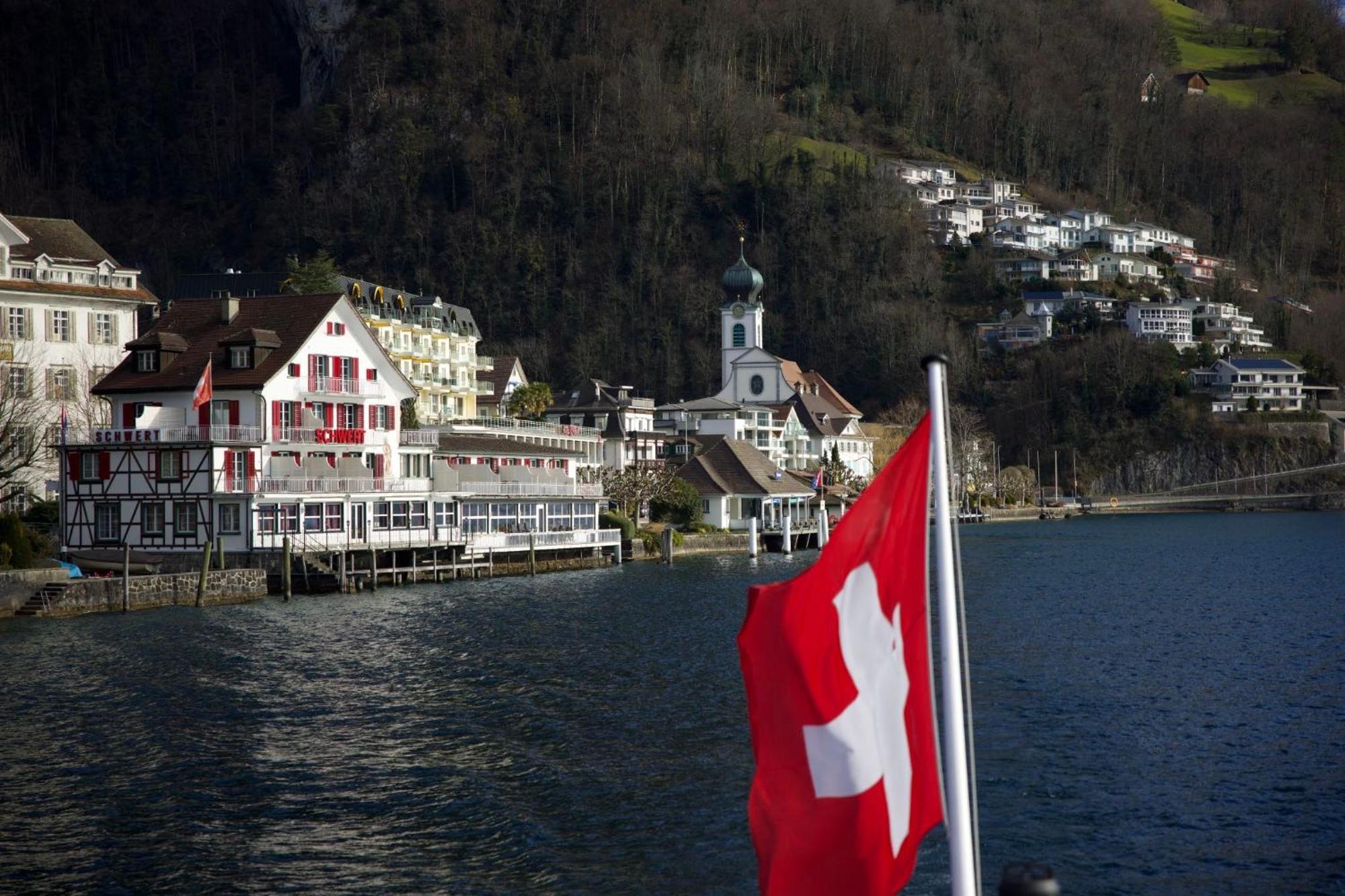Seehotel Schwert ゲルサウ エクステリア 写真