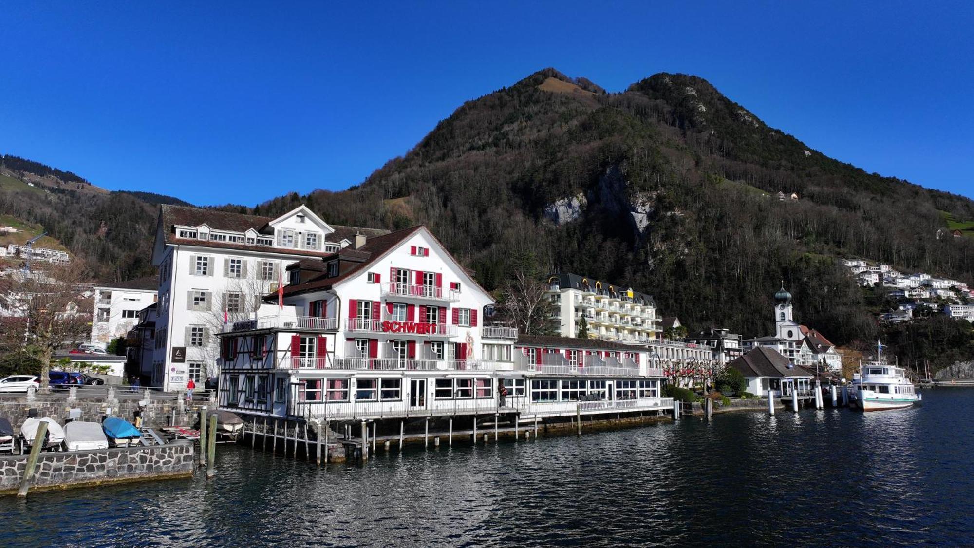 Seehotel Schwert ゲルサウ エクステリア 写真